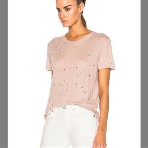 IRO Distressed Linen T-shirt